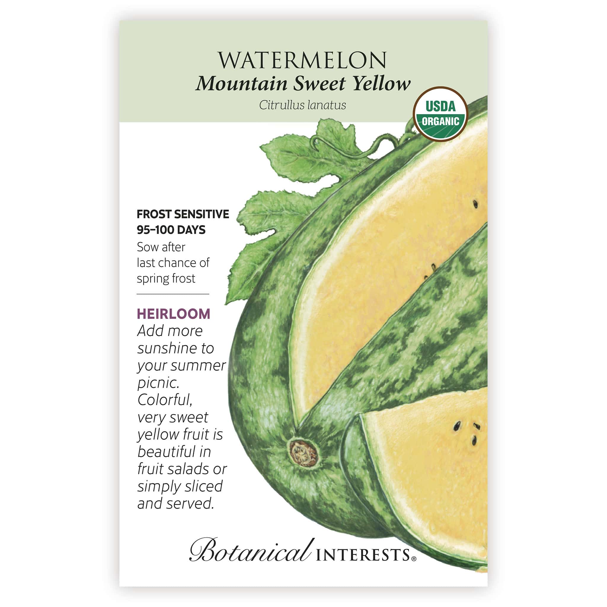 Mountain Sweet Yellow Watermelon Seeds