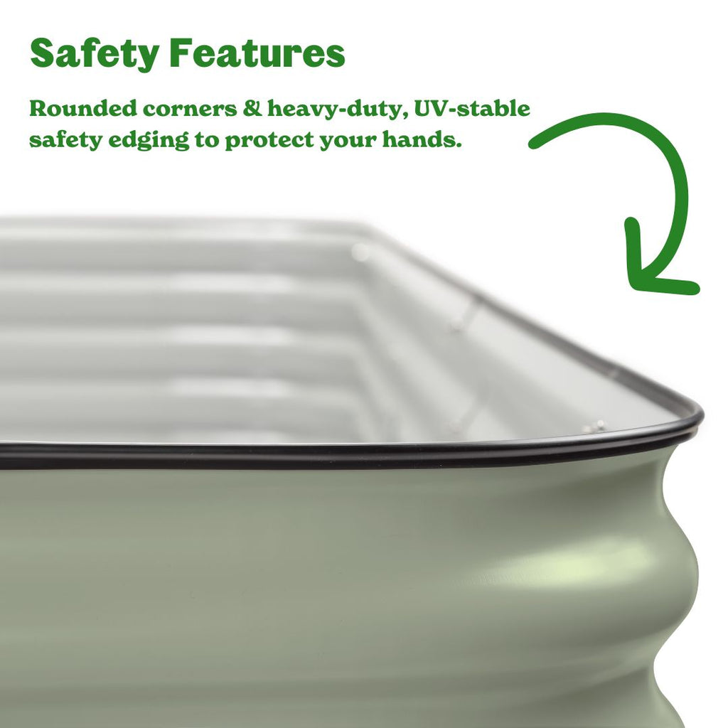 4-Pack Large Modular Metal Raised Garden Bed Kit - 29” Extra Tall