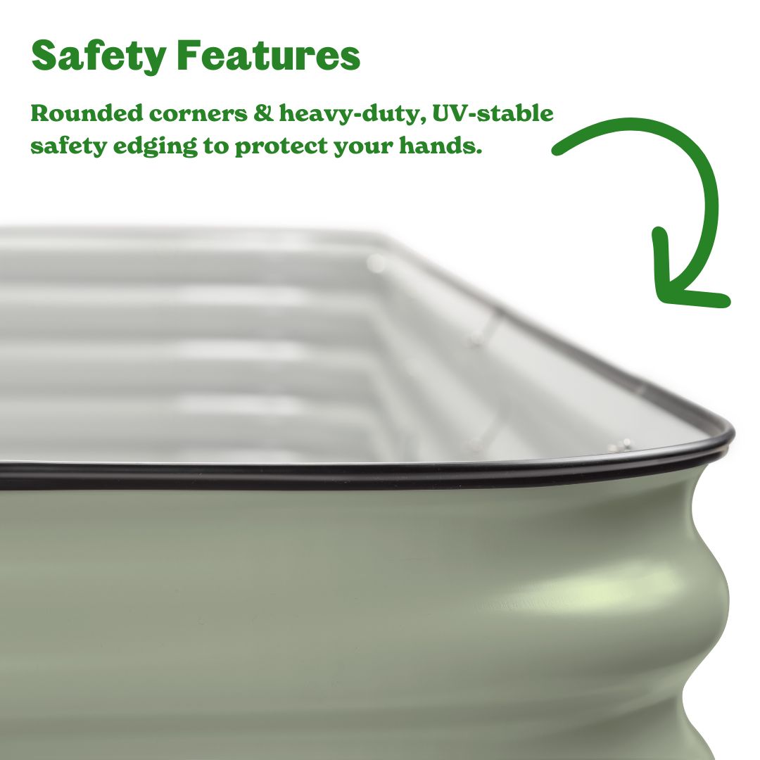 4-Pack Medium Modular Metal Raised Garden Bed Kit - 29” Extra Tall