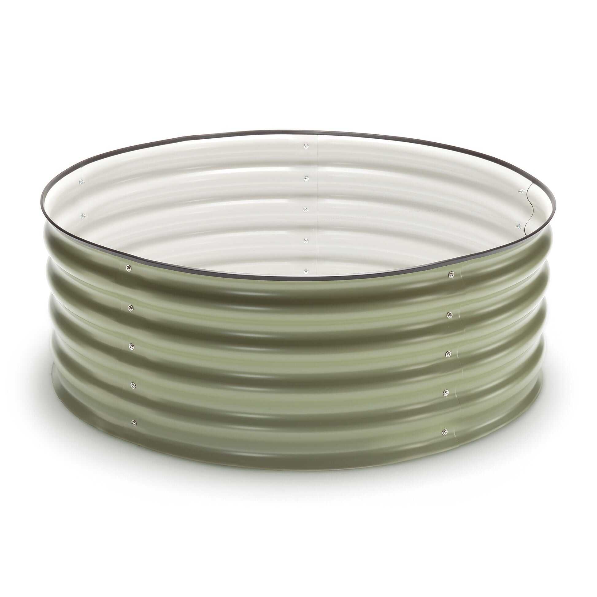 Round Metal Raised Garden Bed Kit - 15” Tall
